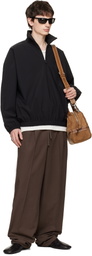 Fear of God ESSENTIALS Black Active Trace Half Zip Track Jacket