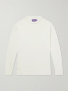 Ralph Lauren Purple label - Knitted Cotton Sweater - White