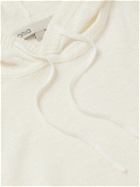Onia - Frank Logo-Appliquéd Linen Hoodie - White