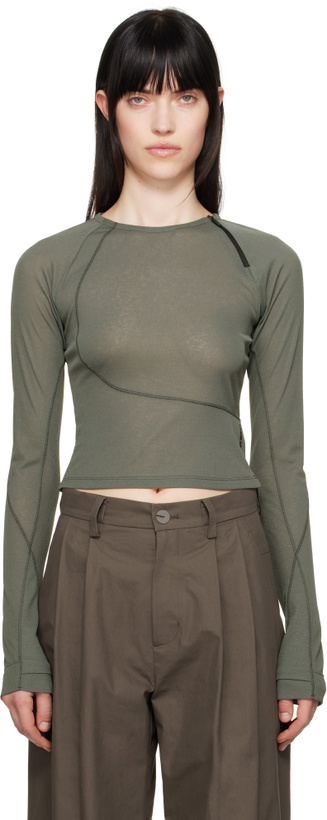 Photo: HYEIN SEO Khaki Helix Long Sleeve T-shirt