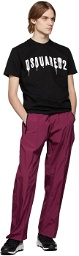Dsquared2 Purple Nylon Combat Lounge Pants