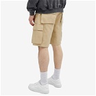 Represent Men's Baggy Cotton Cargo Shorts in Sandstone