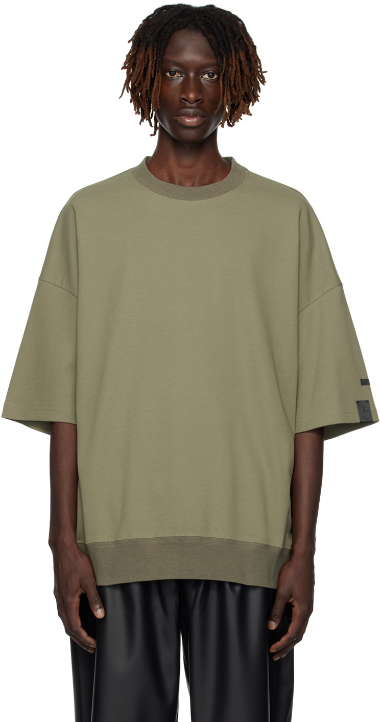 N.Hoolywood Green Drop Shoulder T-Shirt N.Hoolywood