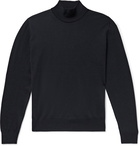 Canali - Merino Wool Mock-Neck Sweater - Blue