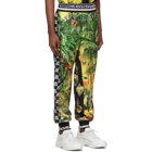 Dolce and Gabbana Multicolor Mix Hawaii Logo Lounge Pants