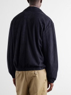 Polo Ralph Lauren - Logo-Embroidered Suede Jacket - Blue