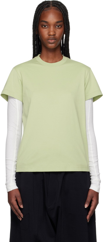Photo: Y-3 Green Regular Short Sleeve T-shirt