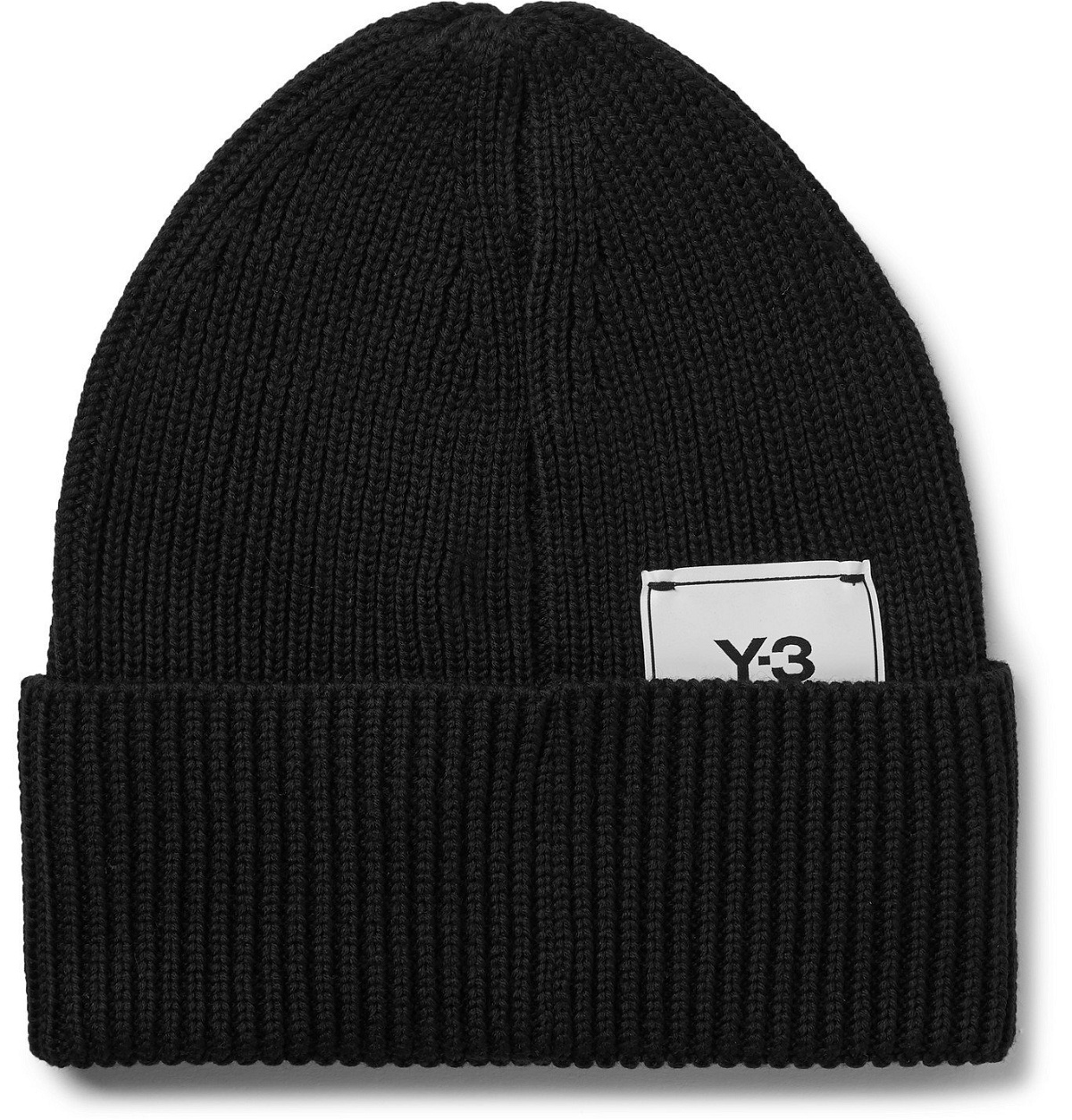 Photo: Y-3 - Logo-Appliquéd Ribbed Wool Beanie - Black