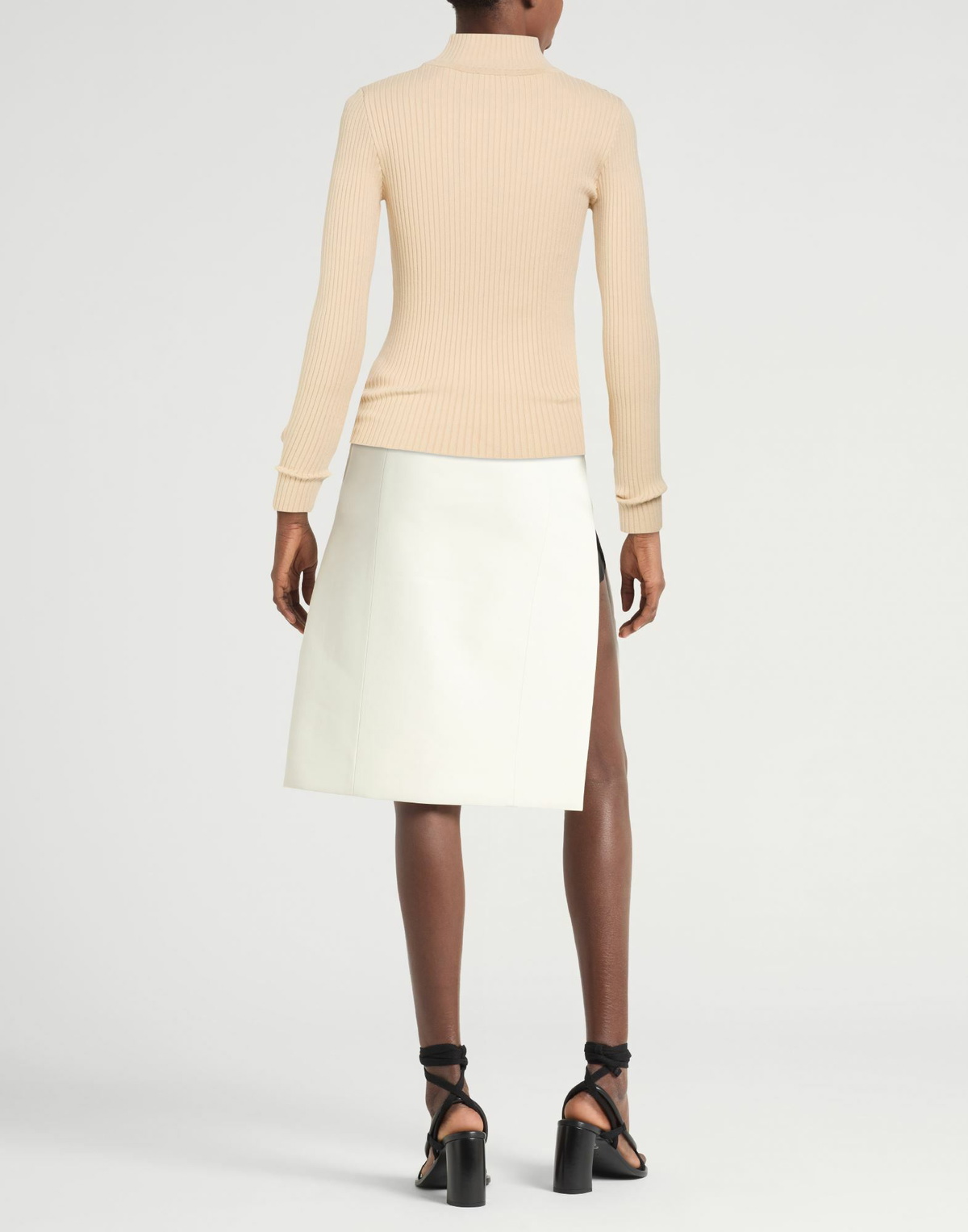 Courrèges Womens Turtleneck Sand