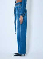 Jean Paul Gaultier Zip-Belt Denim Jeans