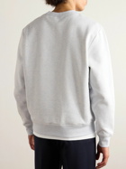 A.P.C. - Logo-Print Organic Cotton-Jersey Sweatshirt - Blue