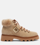 Roger Vivier Viv' Rangers suede lace-up boots