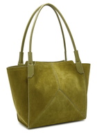 Victoria Beckham Victoria Small Panelled Suede Tote bag - Green - One Size