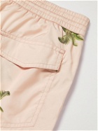 La Paz - Morais Slim-Fit Mid-Length Printed Recycled Swim Shorts - Pink