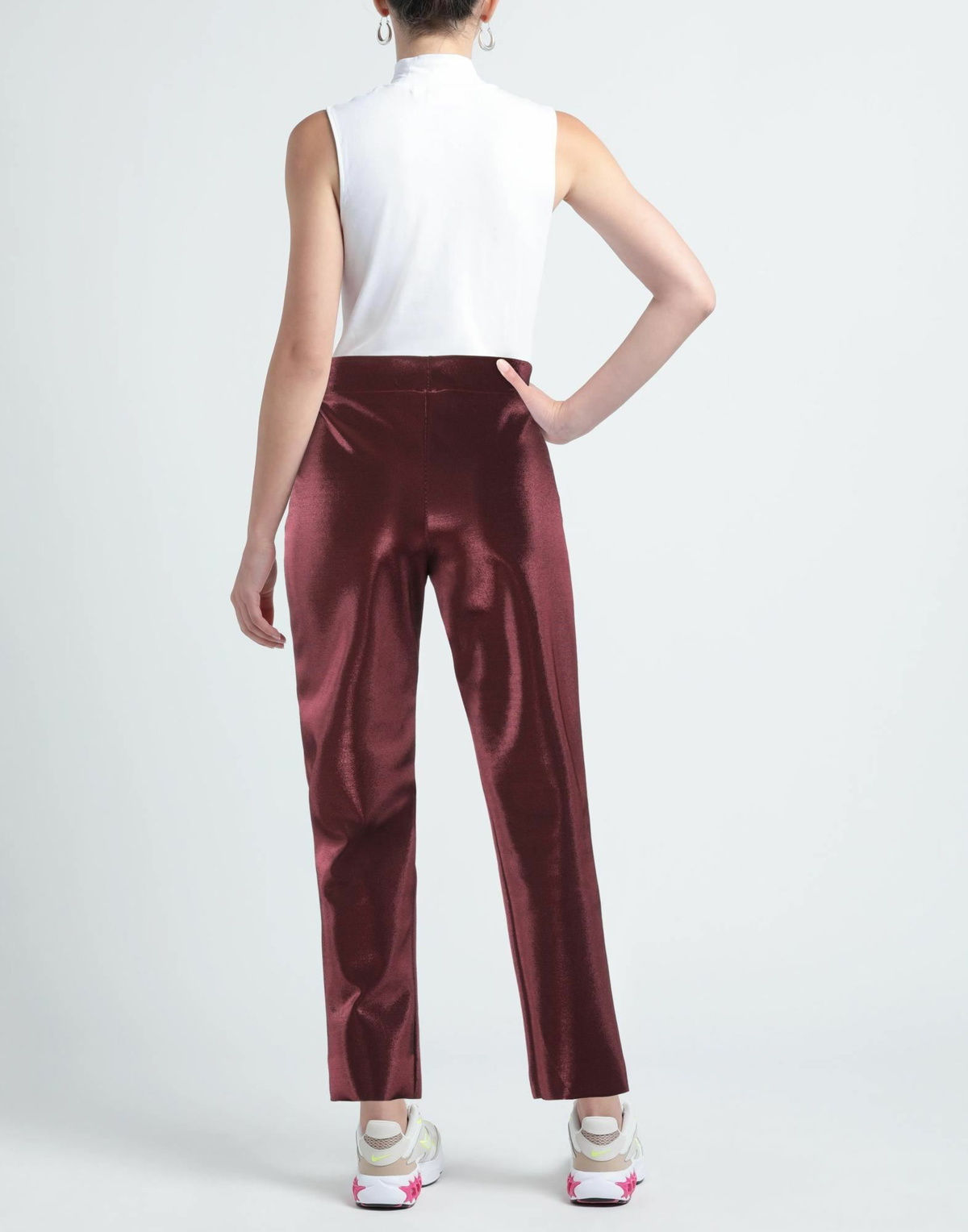 Chiara Boni La Petite Robe Womens Pants Burgundy