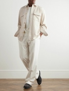 UMIT BENAN B - Wool and Cashmere-Blend Overshirt - Neutrals