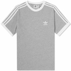 Adidas Women's 3 Stripes T-Shirt in Medium Grey Heather