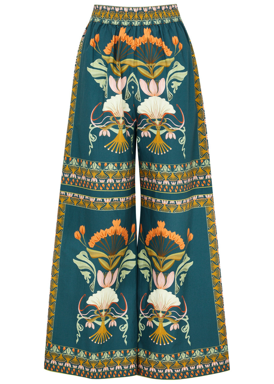 Lug Von Siga Madison Printed Cotton Trousers Multicoloured
