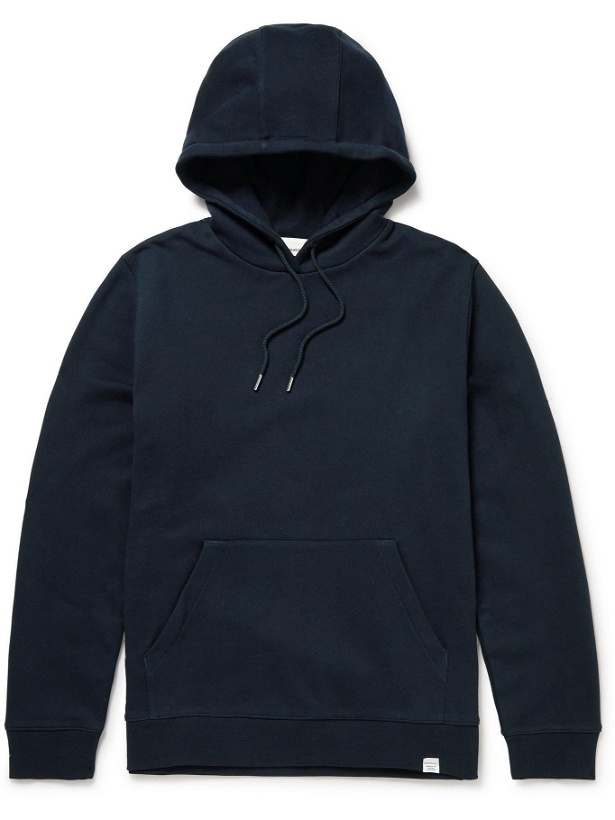 Photo: Norse Projects - Vagn Organic Cotton-Jersey Hoodie - Blue