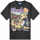 MARKET Men's Express Racing T-Shirt in Washed Black
