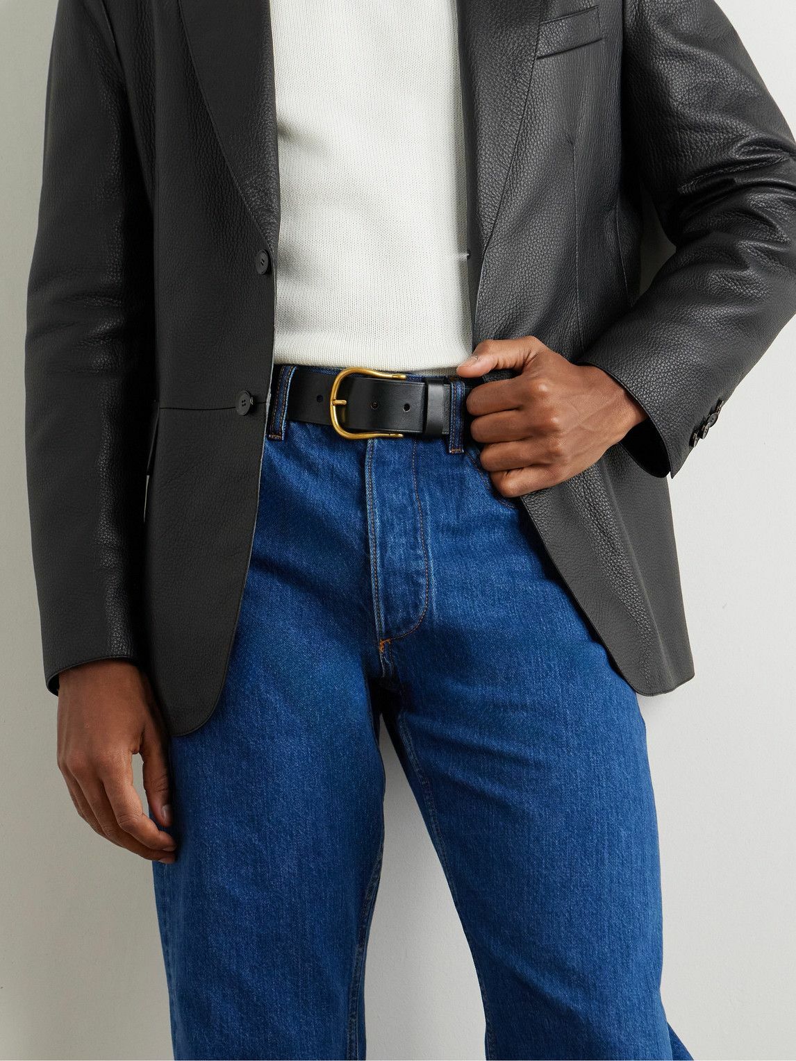 Nili Lotan - 3.5cm Leather Belt - Black