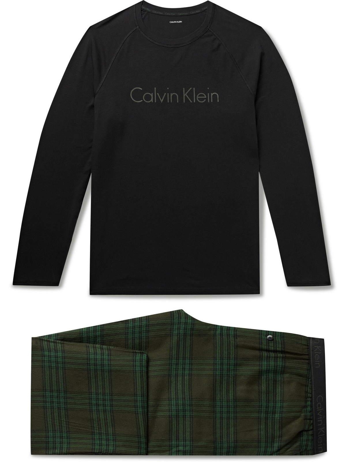 Calvin Klein Underwear - Stretch-Cotton Jersey Pyjama Set - Black Calvin  Klein Underwear