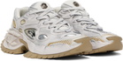 Rombaut White & Gold Nucleo Sneakers