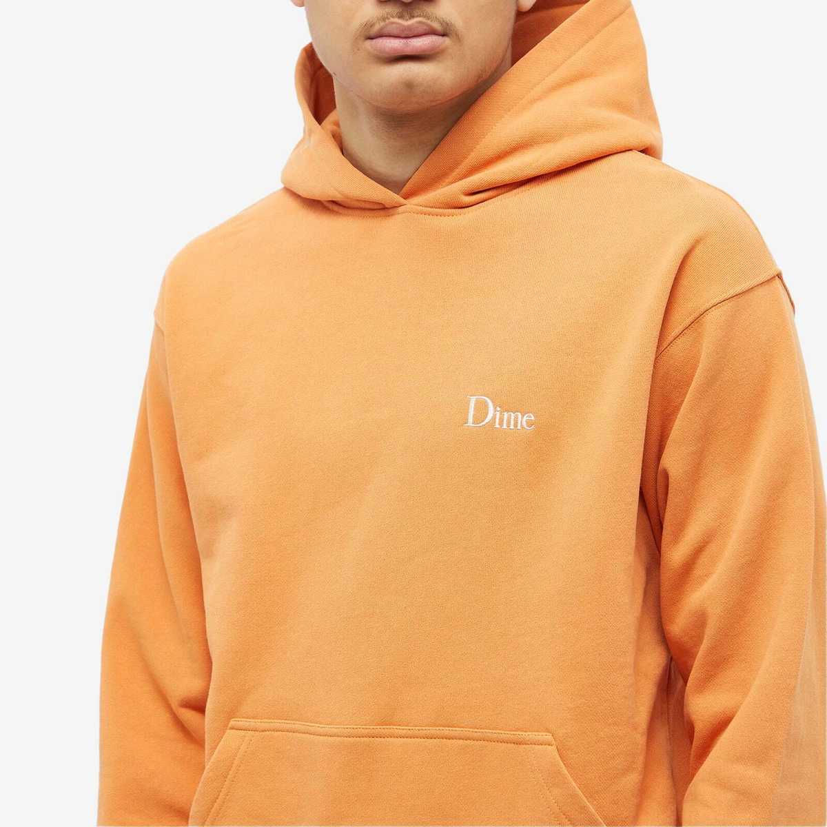 【DIME】 CLASSIC SMALL LOGO HOODIE : JUPITER Dime Men's Classic Small Logo Hoodie in Jupiter Dime
