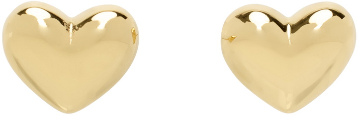 Photo: Marland Backus SSENSE Exclusive Gold Lonely Heart Earrings