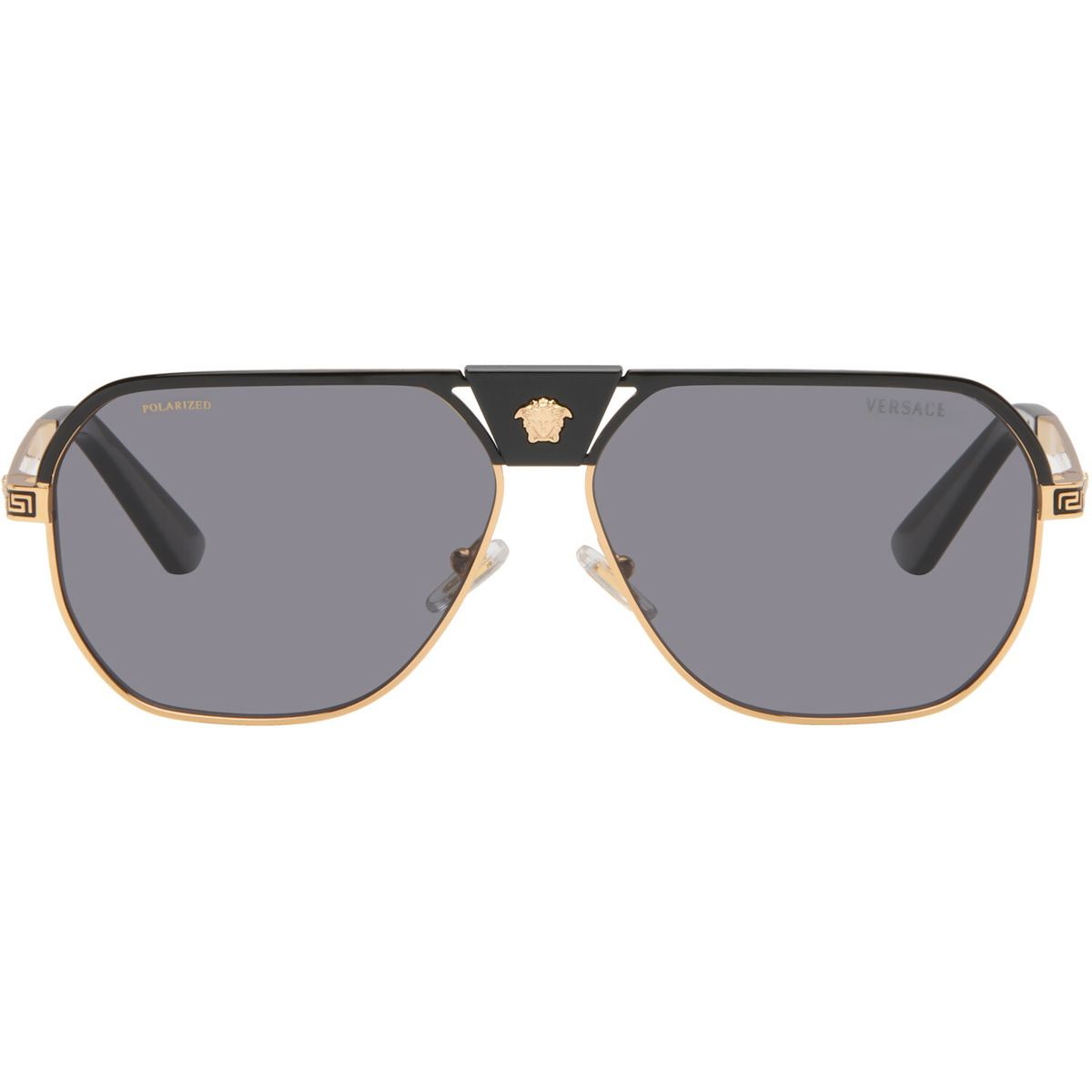 Versace Gold Medusa Navigator Sunglasses