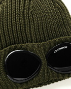 C.P. Company Extrafine Merino Wool Goggle Beanie Green - Mens - Beanies