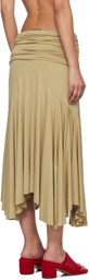 Gimaguas Beige Fortuna Midi Skirt