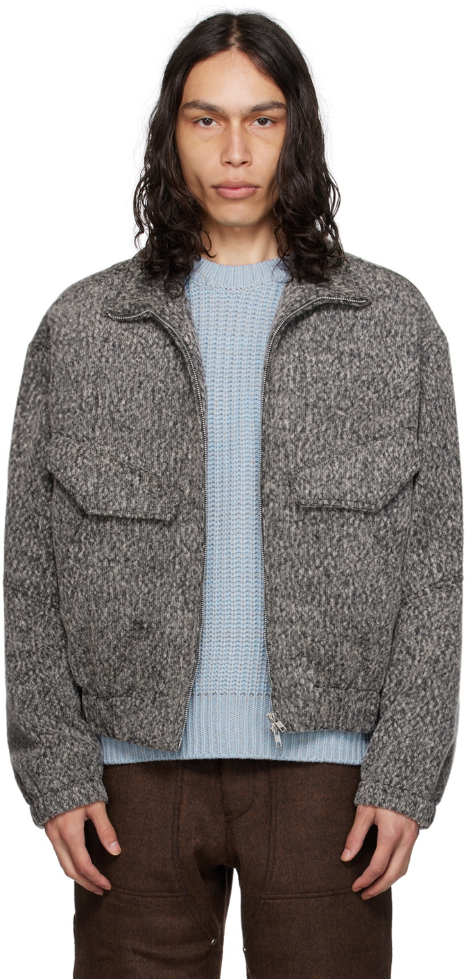 AFTER PRAY Black Highneck Jacket