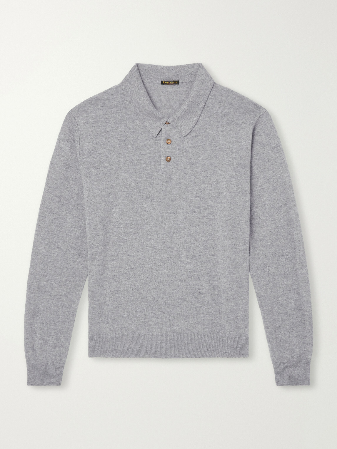 Rubinacci - Cashmere Polo Shirt - Gray