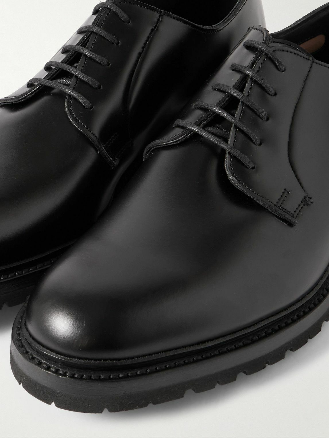 George Cleverley - Archie Leather Derby Shoes - Black