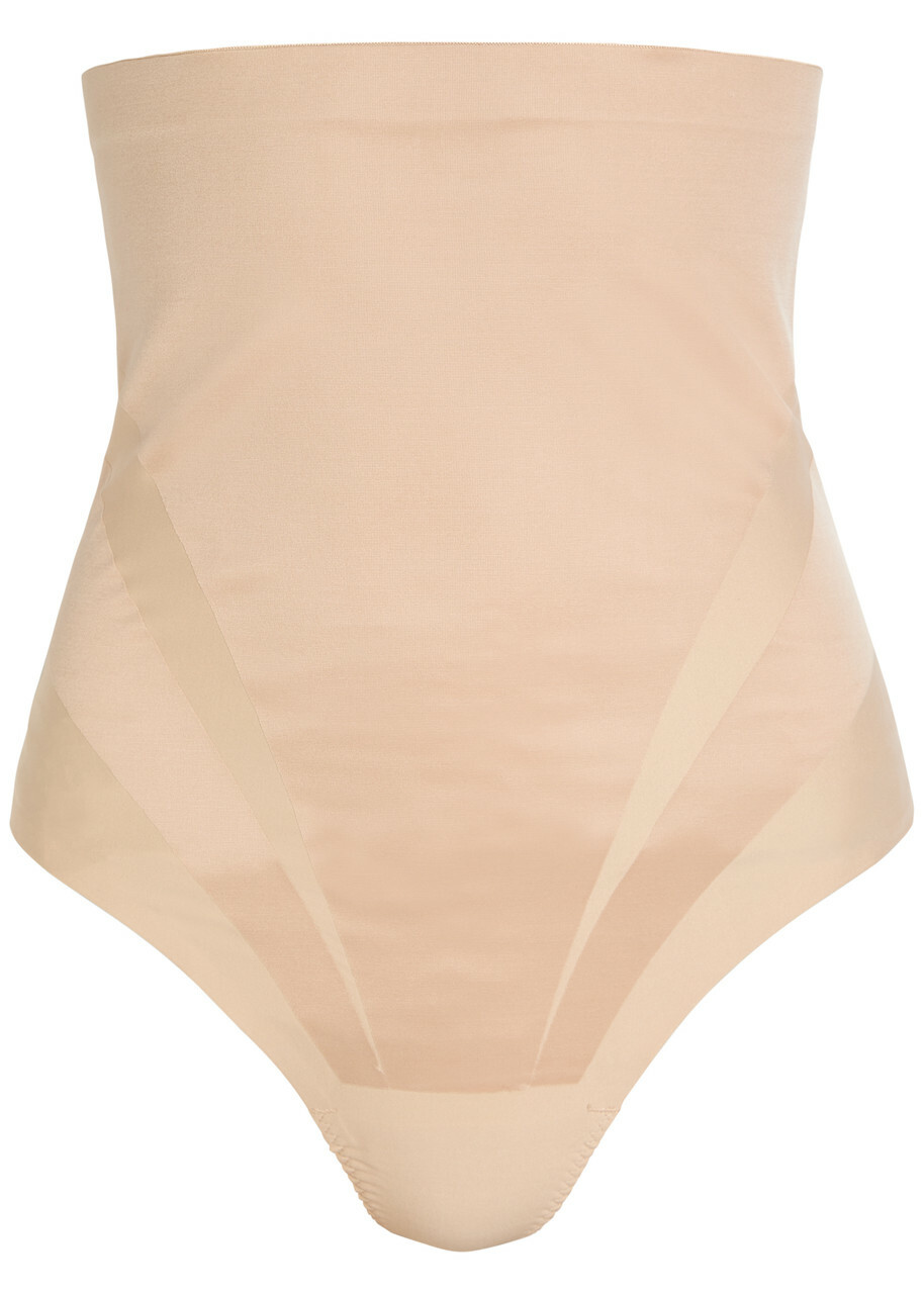 Spanx Transform High-waist Sculpting Thong Beige