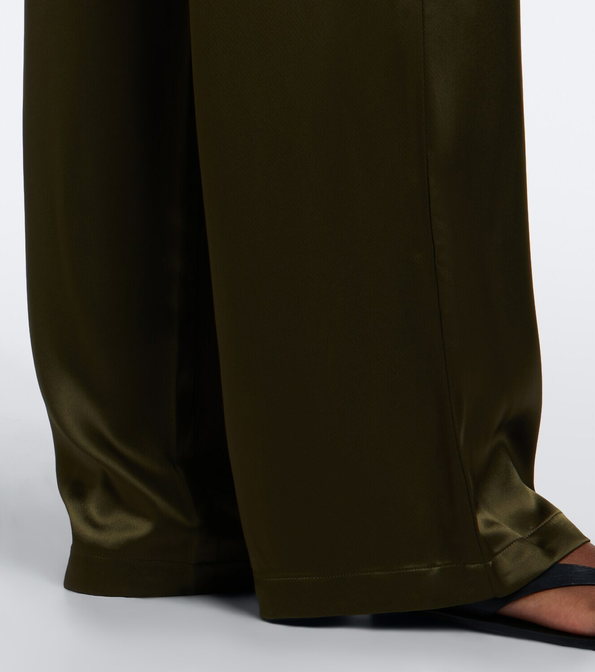 Leset Barb satin wide-leg pants
