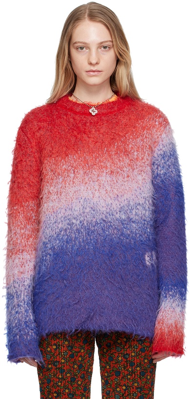 Photo: ERL Blue & Red Gradient Sweater