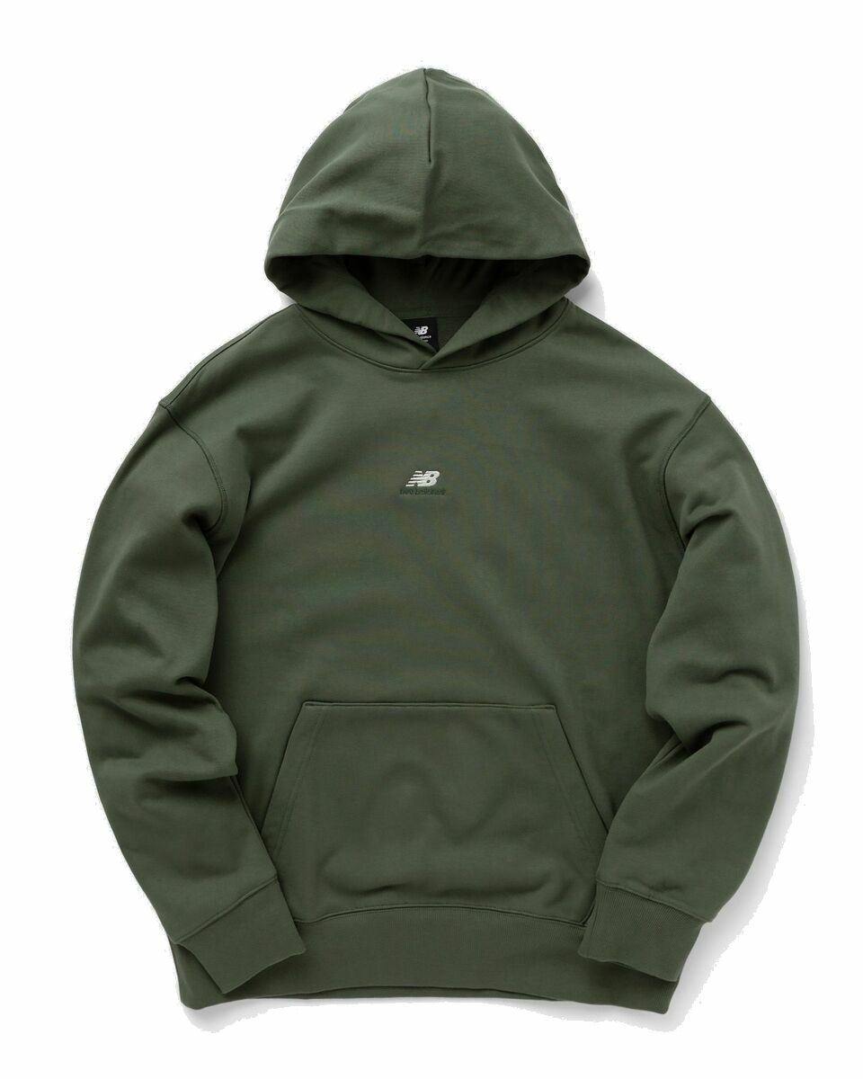 Photo: New Balance Athletics Remastered Graphic French Terry Hoodie Green - Mens - Hoodies