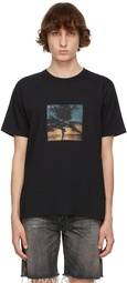 Saint Laurent Black VHS Sunset T-Shirt