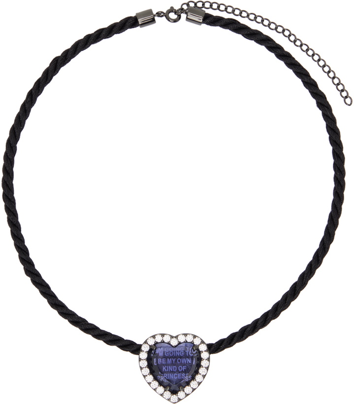 Photo: Sandy Liang Black Dress Up Necklace
