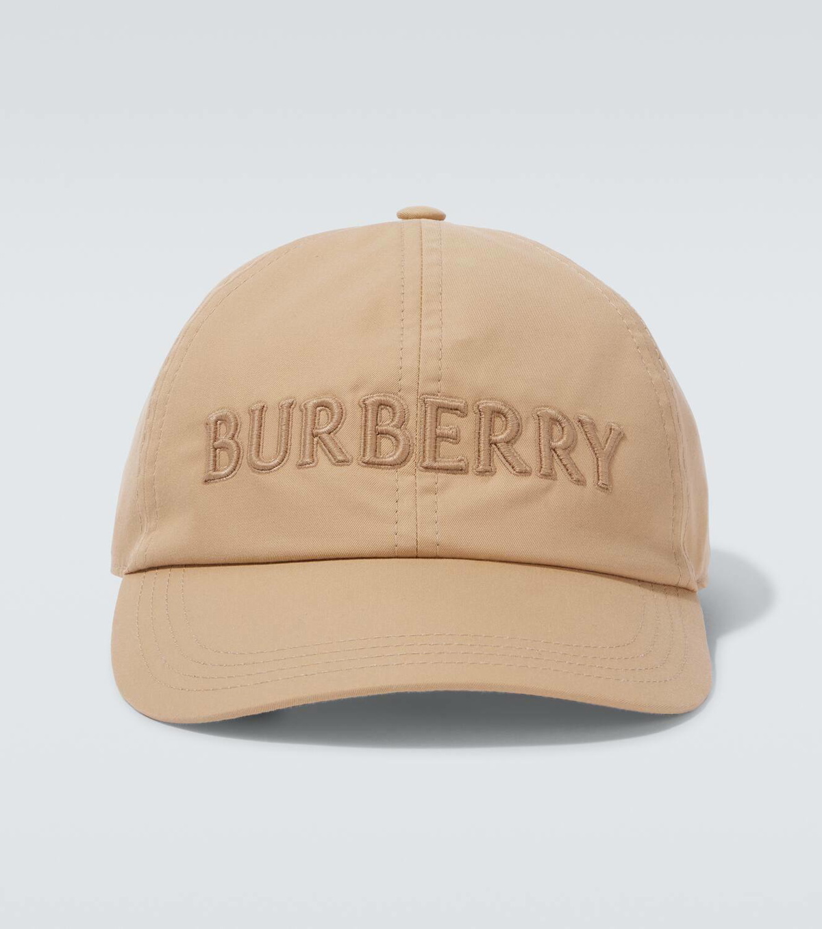 Burberry Logo embroidered gabardine baseball cap