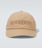 Burberry Logo embroidered gabardine baseball cap