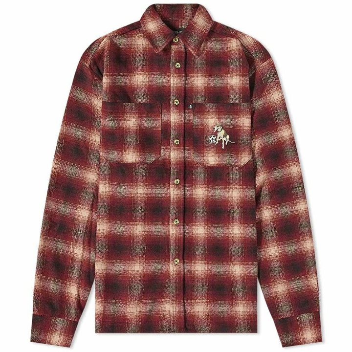 Photo: Pass~Port Men's Bobby Flannel Shirt in Red
