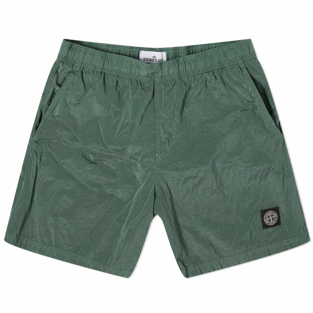 Stone Island Men's Nylon Metal Shorts in Light Green Stone Island