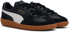 PUMA Black Palermo Leather Sneakers