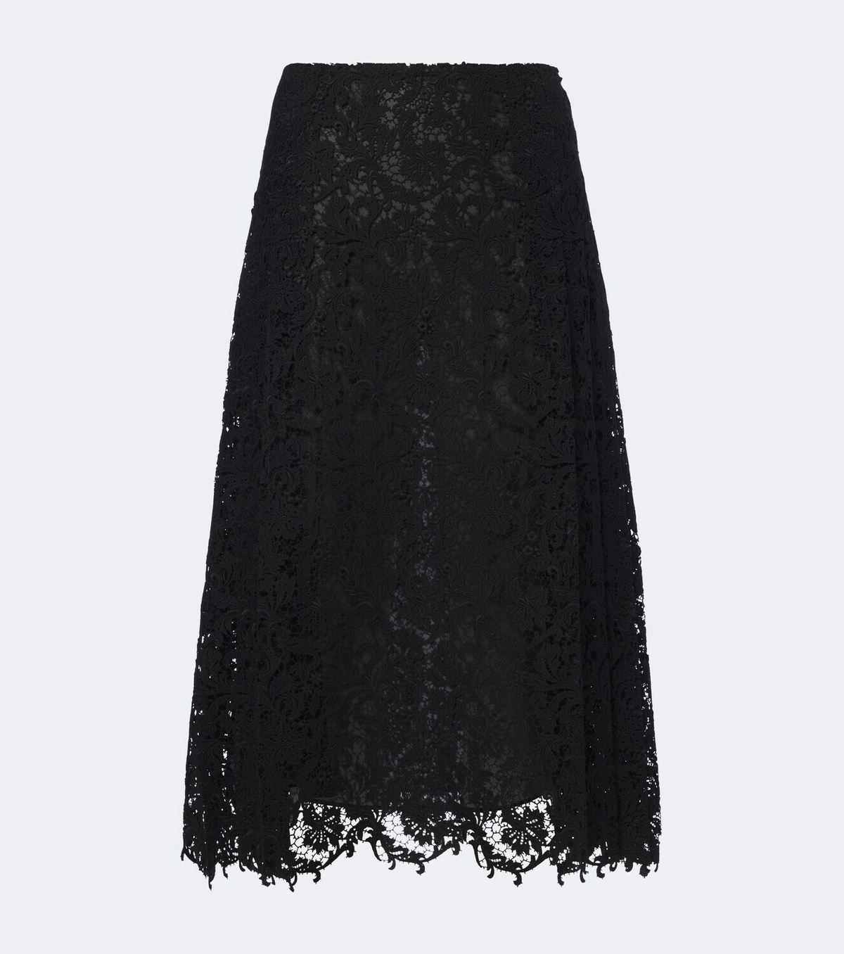 Fendi Silk lace midi skirt