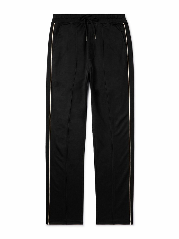 Photo: TOM FORD - Straight-Leg Piped Tech-Jersey Track Pants - Black