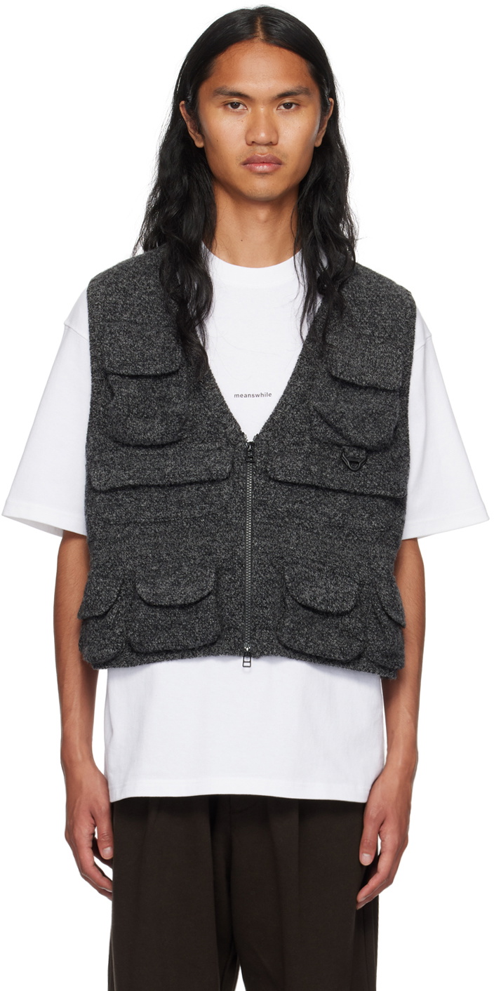 Meanswhile｜Crisp Luggage Vest / Grey Meanswhile Crisp Luggage Vest - Grey | Garmentory