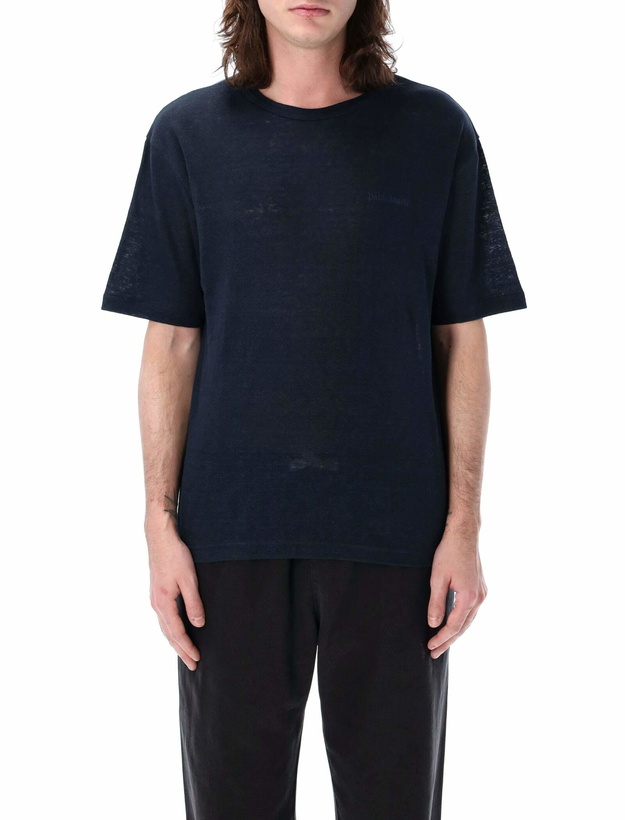 Photo: Palm Angels Classic Logo Linen T-shirt